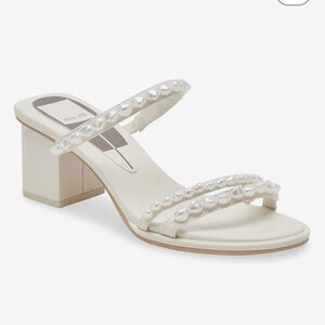 Dolce Vita Tinker Pearl Vanilla Block Heels